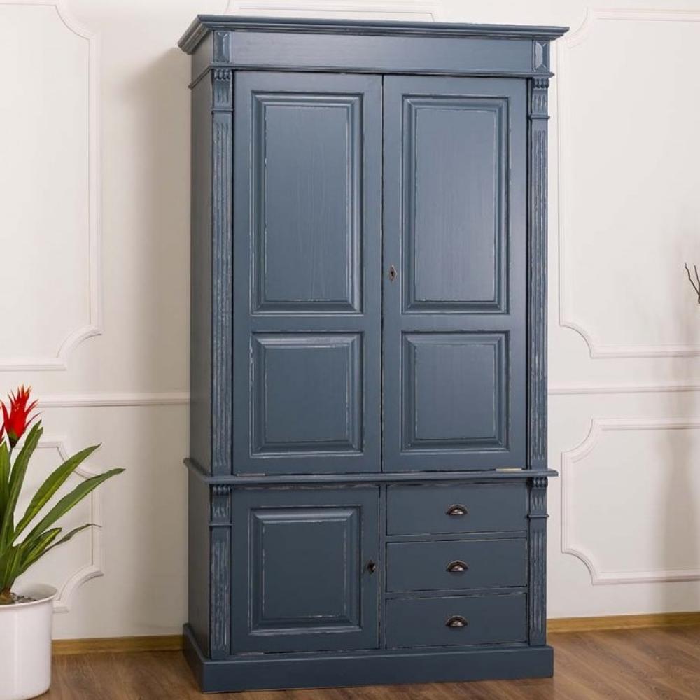 vintage kek gardrobszekreny koptatott szekreny egyedi meret country klasszikus haloszoba ruhasszekreny nagymeretu provence provenszi stilusu butorok lameridiana lakberendezesi bolt fiokos patinas.jpg